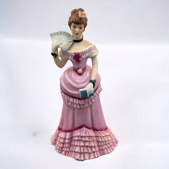 Vtg LENOX The Great Fashions of History Porcelain Lady Figurine CHRISTINE 5.5" - Picture 1 of 6